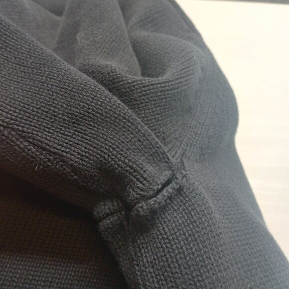 LL Bean Men Quarter Zip Knit Sweater L Tall 100% Cotton - Picture 4 of 7